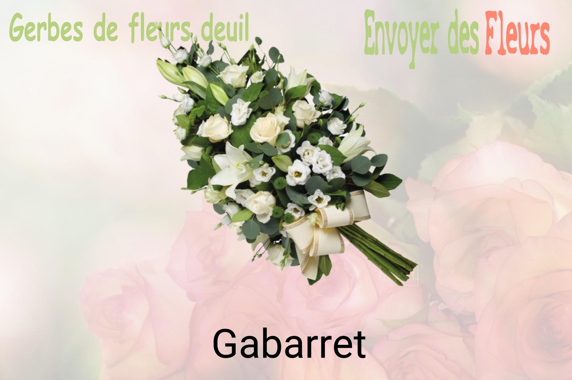 Gerbe de fleurs de deuil livrée à Gabarret